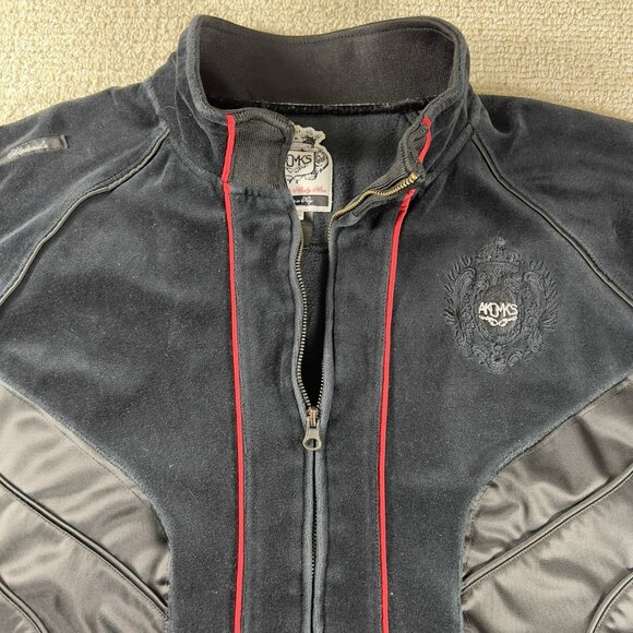 Akademiks Knowledge is Key Velour Jacket Black Men's Size 3XL - Picture 2 of 7